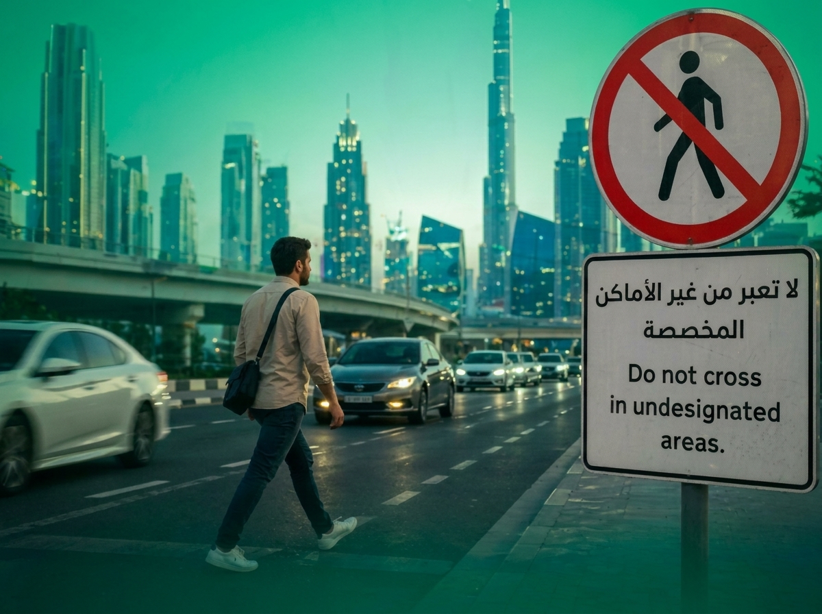 Crossing the road illegally in UAE? You could face Dh10,000 fine or jail