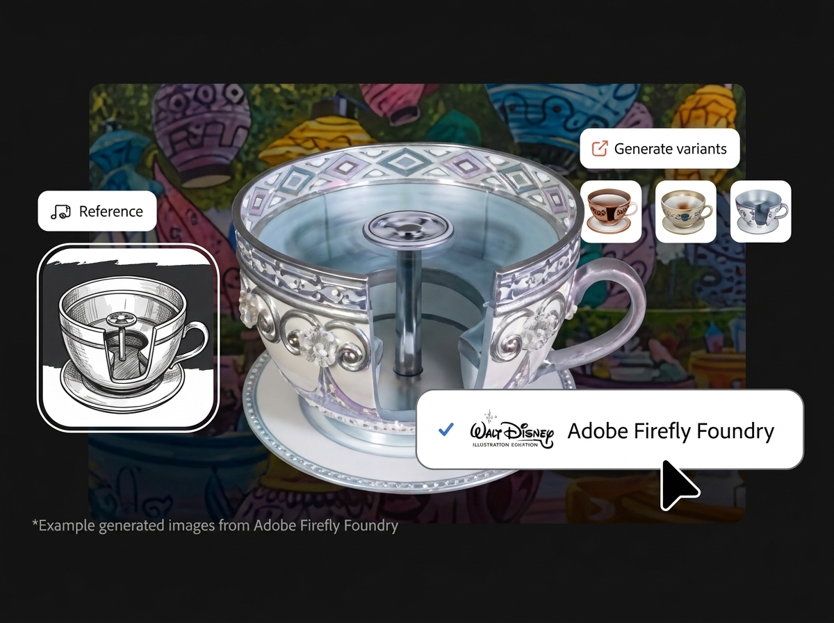 Disney Partners with Adobe Firefly AI to Revolutionize Ride Design
