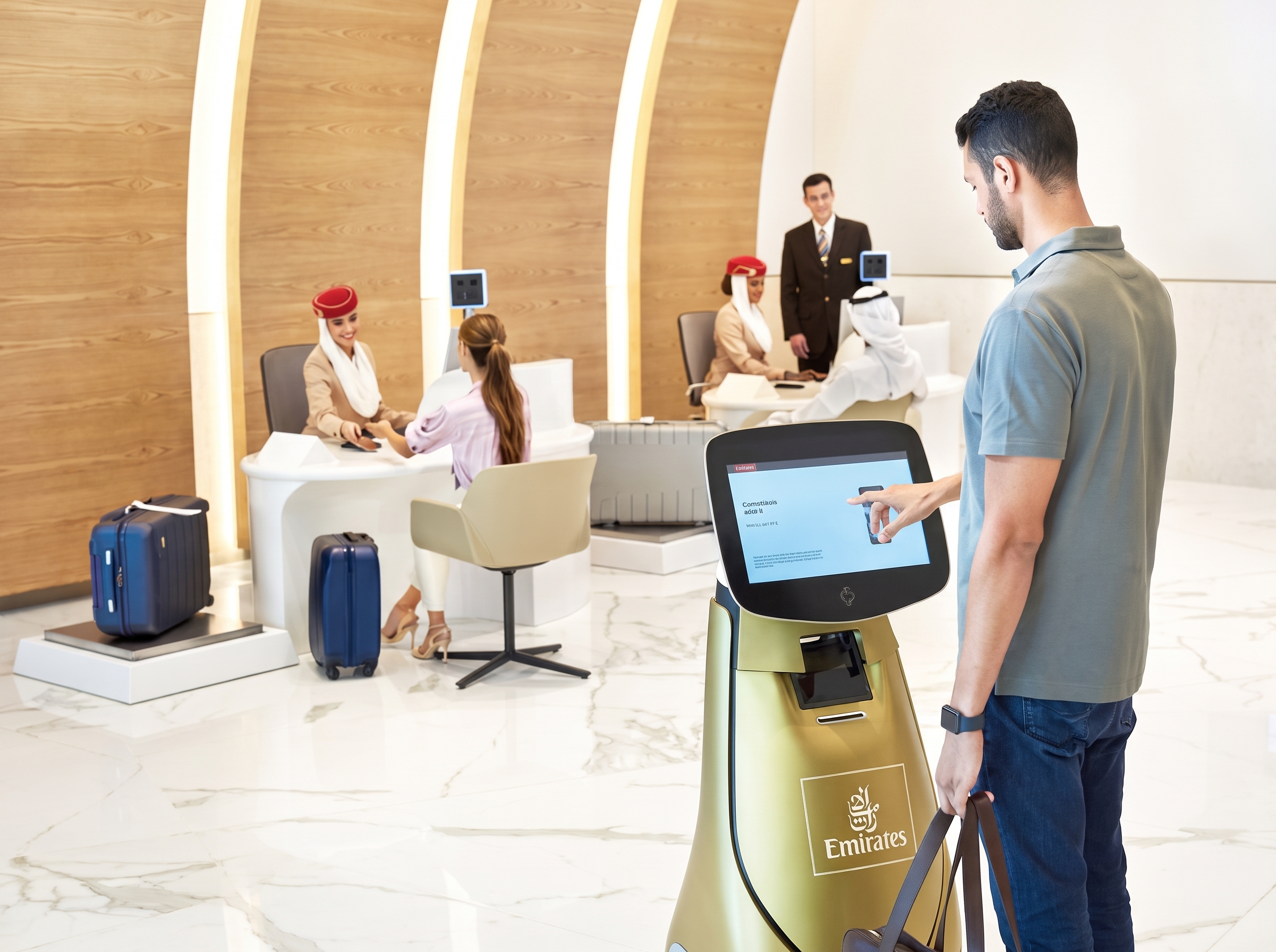 Emirates Group reveals luggage robot for 2027: Face scan, bag drop and automatic tagging in one go