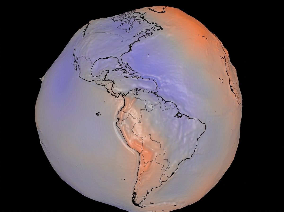 NASA’s New 3D Model Reveals Earth’s Uneven Gravitational Field