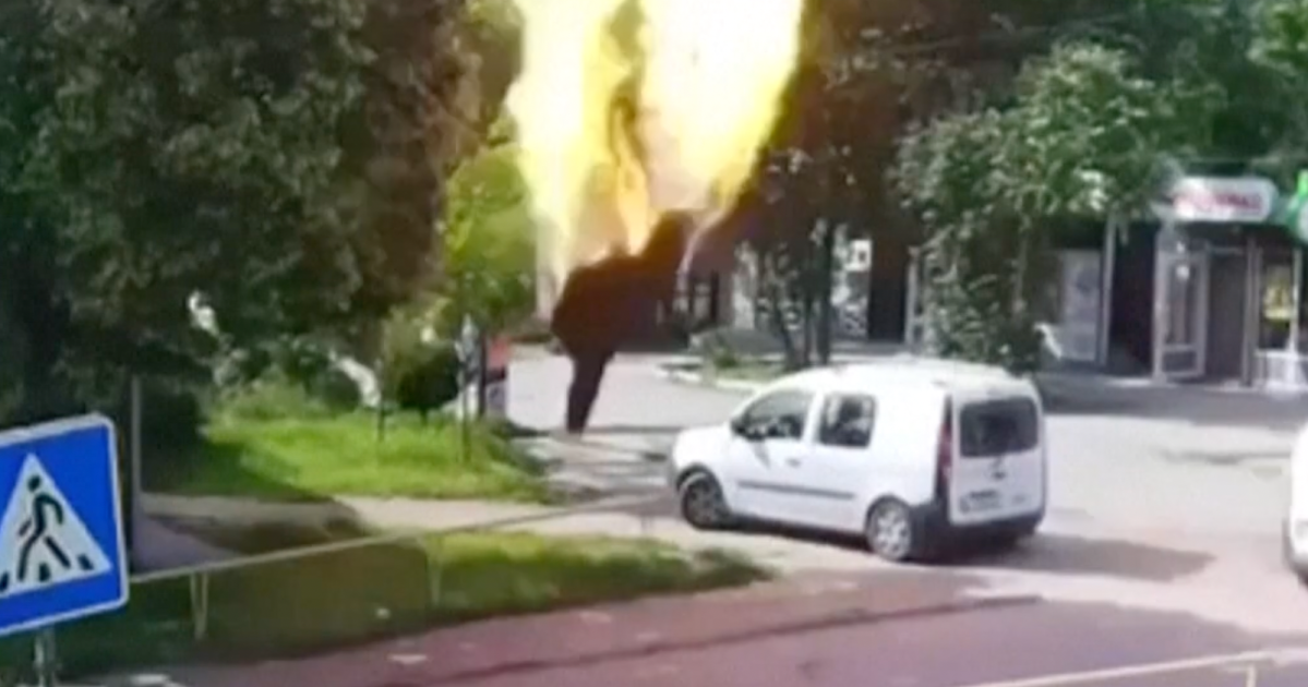 CCTV Footage Reveals Deadly Missile Strike in Zaporizhzhia, Ukraine