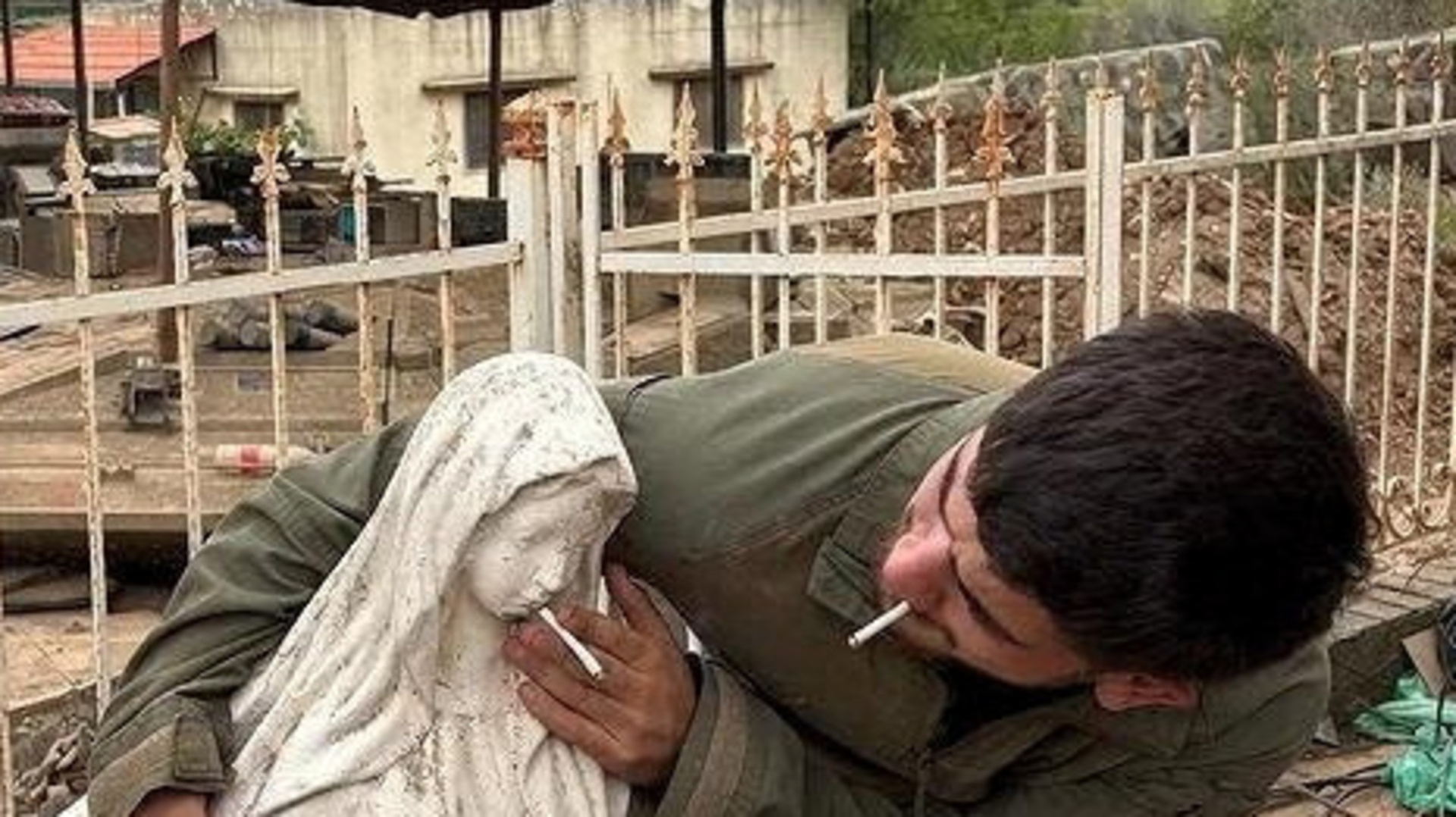 Israeli Soldier Caught Desecrating Virgin Mary Statue in Lebanon