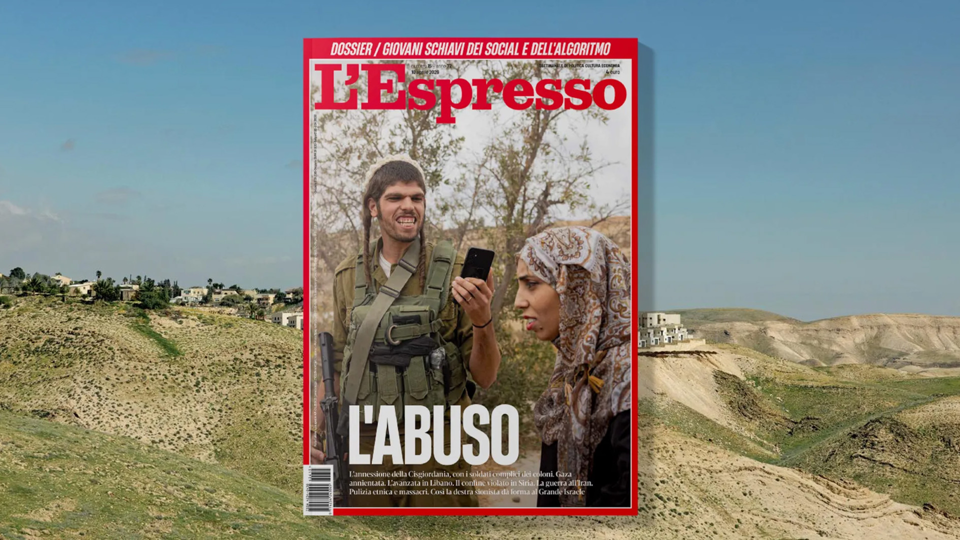 Italian Magazine Cover Featuring Israeli Settler Provokes Diplomatic Controversy