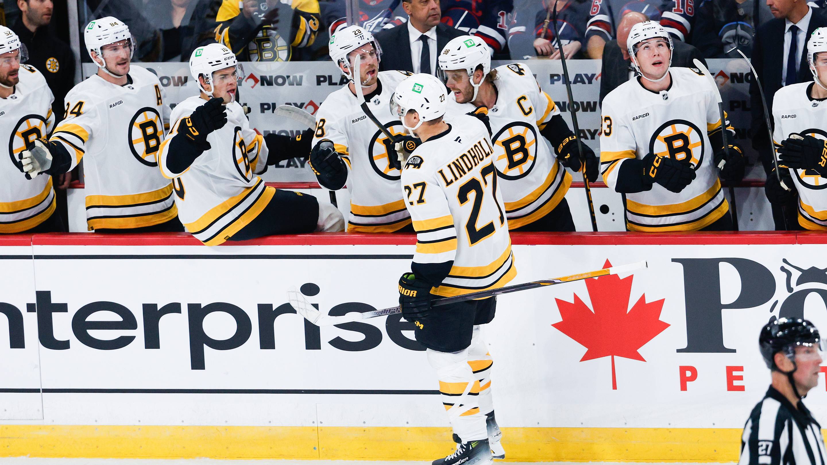 Late Rally Gives Boston Bruins Overtime Win Over Winnipeg Jets