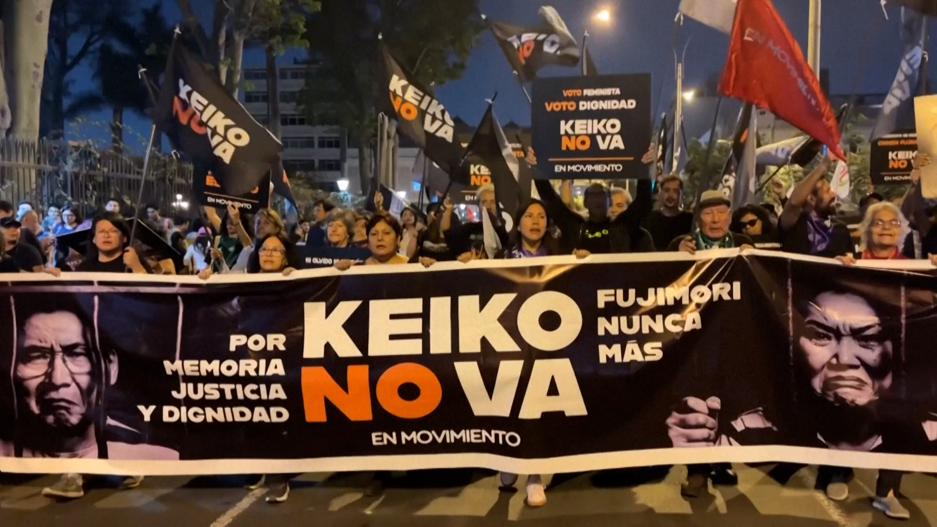 Massive Protests Erupt in Lima Against Keiko Fujimori's Presidential Campaign
