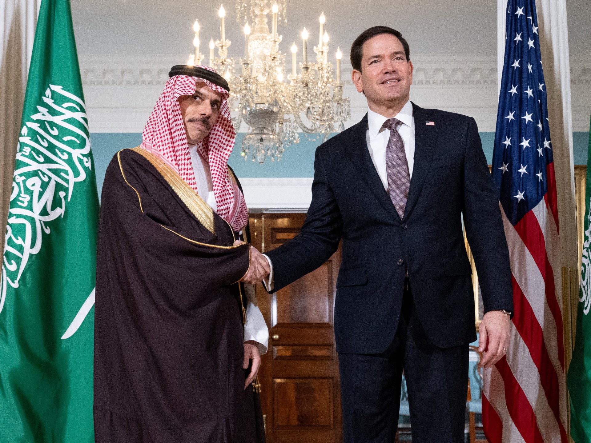 Rubio and Saudi Foreign Minister Discuss Yemen and Hormuz Strait Security