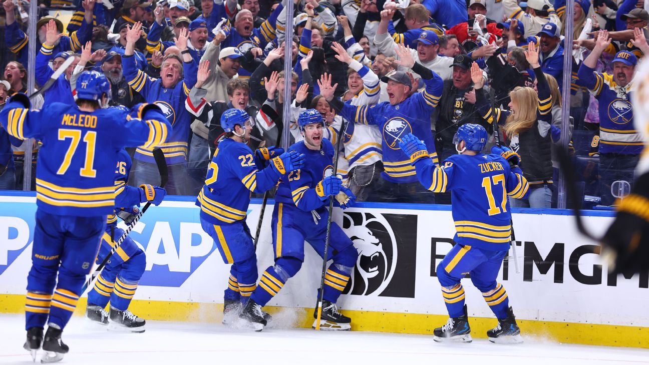Sabres Surge in Final Period for First Playoff Victory in 15 Years