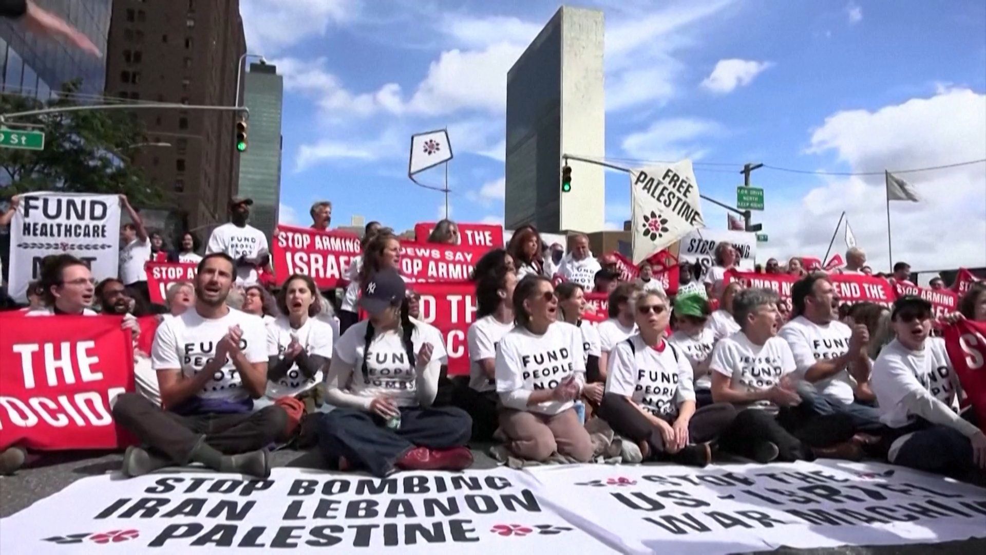 Susan Sarandon and Hannah Einbinder Arrested at Netanyahu Protest in NYC