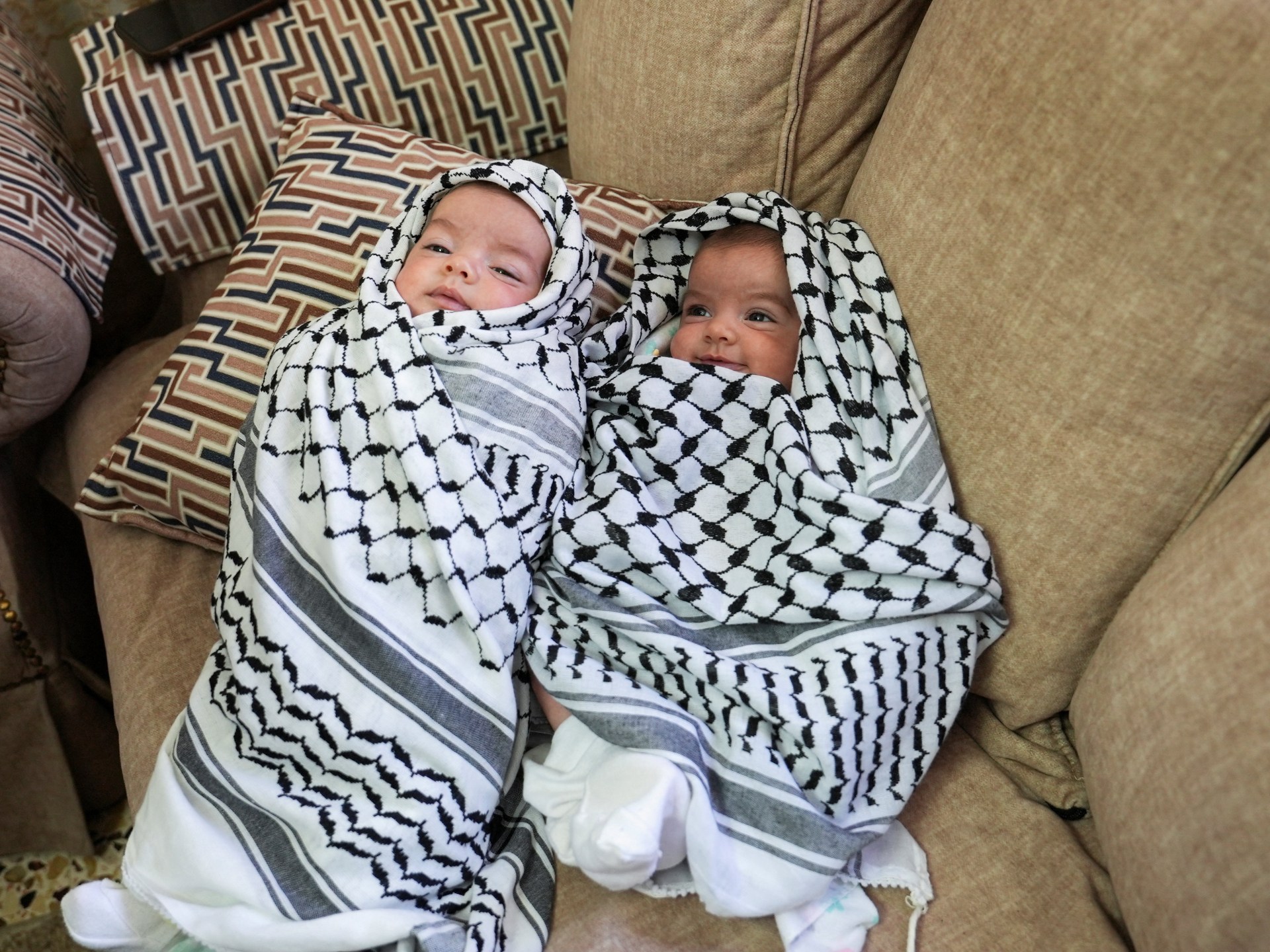 Twin Infants Attend Father's Funeral Following Israeli Settler Attack